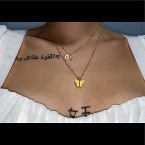 Sweet Butterfly Necklace Acrylic Women’s Jewlery